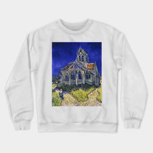 Vincent van Gogh The church in Auvers-sur-Oise, view from the Chevet Crewneck Sweatshirt